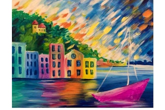 Paint and Sip: Portofino Harbor